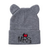 Lovely Hat For Child Knitted Winter Hat Double Ears Skullies Beanies Boys Girls Solid Color Beanies Caps For Kids Winter Hats