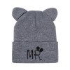 Lovely Hat For Child Knitted Winter Hat Double Ears Skullies Beanies Boys Girls Solid Color Beanies Caps For Kids Winter Hats
