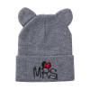 Lovely Hat For Child Knitted Winter Hat Double Ears Skullies Beanies Boys Girls Solid Color Beanies Caps For Kids Winter Hats