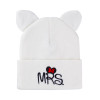 Lovely Hat For Child Knitted Winter Hat Double Ears Skullies Beanies Boys Girls Solid Color Beanies Caps For Kids Winter Hats
