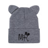 Lovely Hat For Child Knitted Winter Hat Double Ears Skullies Beanies Boys Girls Solid Color Beanies Caps For Kids Winter Hats