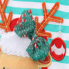 Lovely Enfant Kid Baby Girls Deer Striped Tulle Party Dress Xmas Clothes Children Toddler Kids Girl Stripe Dresses Clothing