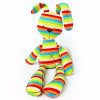 Lovely Bunny Plush Stuffed Toys Soft Beige/Pink/ Rainbow Rabbit Stuffed Animals Dolls For Kids Baby Cot Bedding Appease Gift