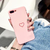 Love Heart Pattern Back Scrub Case Cover Couple Phone Case for iPhone 7/7 Plus/6/6 Plus/6s/6s Plus