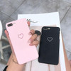 Love Heart Pattern Back Scrub Case Cover Couple Phone Case for iPhone 7/7 Plus/6/6 Plus/6s/6s Plus