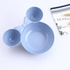 Children Baby Bowl Mickey Cute Dinner Tray Baby Dishes Fruit Plate Ear 3D Cartoon Style Feeding Bowl Tableware Healthy BPA Free