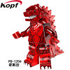 Building Blocks Single Sale American Science Fiction Monster Movie Super Heroes Lava Crystal Godzilla Toys for children PG0001