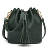 Bucket bag women Pu Leather String Shoulder bag Luxury Bags Famous Designer no Logo printed