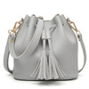 Bucket bag women Pu Leather String Shoulder bag Luxury Bags Famous Designer no Logo printed