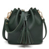 Bucket bag women Pu Leather String Shoulder bag Luxury Bags Famous Designer no Logo printed