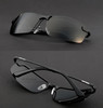 VEITHDIA Aluminum Magnesium Polarized Men's Sunglasses Rimless Sun Glasses Driving Goggle Eyewear Accessories For Men 3043
