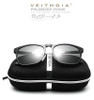 VEITHDIA  Polarized sunglasses men Square Retro Aluminum Accessories Driving Sun Glasses For Men lunettes de soleil homme 6368