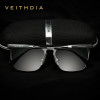 VEITHDIA  Polarized sunglasses men Square Retro Aluminum Accessories Driving Sun Glasses For Men lunettes de soleil homme 6368