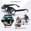 VEGA Polarized Clip On Sunglasses Over Prescription Glasses With Box Fit Over Glasses Sunglasses Flip Up Clips  5840