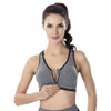 VEAMORS Hot 2017 New Sexy Ladies Big Size Full Cup Push Up Zipper Bra,Professional Shockproof Wicking Bra Fitness Underwear Vest