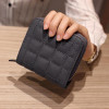 Vbiger Women Short Wallets PU Leather Female Plaid Purses Coin Purse Card Holder Wallet Fashion Woman Small Zipper Wallets