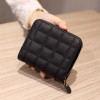 Vbiger Women Short Wallets PU Leather Female Plaid Purses Coin Purse Card Holder Wallet Fashion Woman Small Zipper Wallets