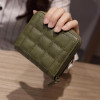 Vbiger Women Short Wallets PU Leather Female Plaid Purses Coin Purse Card Holder Wallet Fashion Woman Small Zipper Wallets