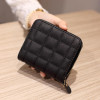 Vbiger Women Short Wallets PU Leather Female Plaid Purses Coin Purse Card Holder Wallet Fashion Woman Small Zipper Wallets