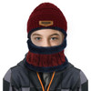 VBIGER 2pcs Kids Scarf Set Winter Warm Knitted Hat Cap Skullies Beanies Circle Scarf with Thicken Fleece Lining for Boys Girls