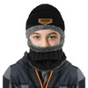 VBIGER 2pcs Kids Scarf Set Winter Warm Knitted Hat Cap Skullies Beanies Circle Scarf with Thicken Fleece Lining for Boys Girls