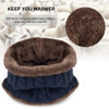 VBIGER 2pcs Kids Scarf Set Winter Warm Knitted Hat Cap Skullies Beanies Circle Scarf with Thicken Fleece Lining for Boys Girls