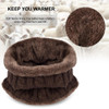 VBIGER 2pcs Men Women Winter Warm Knitted Hat Beanie Set Thicken Solf Fleece Lining Hat Cap with Circle Scarf Outdoor Hat