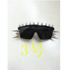 Vazrobe Spiked Glasses Rock Sunglasses Rivet Party/show/wedding/hip Hop Decorative Novelty Eyewear Gold/silver Spikes Steampunk