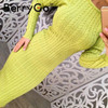 BerryGo Winter split knitted bodycon dress women Sexy long sleeve midi dress 2016 Elegant warm slim sweater dress vestidoes