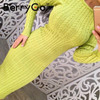 BerryGo Winter split knitted bodycon dress women Sexy long sleeve midi dress 2016 Elegant warm slim sweater dress vestidoes