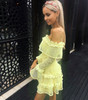 BerryGo Off shoulder ruffle lace dress women Hollow out sexy mini dress party 2018 Summer style backless white dress vestidos
