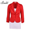 Benedict Women Slim Blazer Feminino Coat Fashion Casual Elegant Jacket One Button Brand Ladies Blazers Work Wear Casaco Feminino