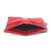 BELLO TUTTI Ladies Leather Wallet Sheepskin Leather Mini Wallet Card Holder Purses Metal Wallet Frame Women Short Wallet Red