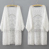 Embroidery Long Kimono Summer Tops 2018 Fashion Casual White Shirt Women Clothes Batwing Sleeve Loose Blouse Kimono Cardigan