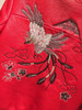 embroidery genuine sheep leather jacket 100% real sheep leather jacket