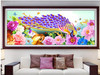 Embroidery Diamond Cross Stitch Peacock peony flower 5D Diy Diamond Painting Crystal Round Diamond Mosaic Pictures Home Decor