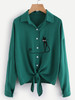Embroidery Cat Women Blouses Long Sleeve Chiffon Blouse Shirt Women 2017 New Autumn Korean Fashion Loose Casual Female Tops