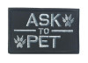 Emboridery Patch K9 ASK TO PET SERVICE DOG Tactical 3D Army Morale Patch Emblem Military Embroidered Patches Badge For Clothing