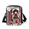 ELVISWORDS Mini Cartoon Monster High Print Shoulder Bags Small Girls Monster Bag Designer Woman Casual 3D Satchel School Bag Set