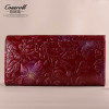 Embossing Flower Genuine Leather Women Wallet Brand Female Wallets Fashion Hasp Women Leather Purse Real Leather Wallet Clutch