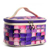 Elvasek hot sale fashion women cosmetic cases travel handbags pu leather makeup bag wash bags make up cosmetic case DH0253