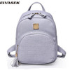 Elvasek 2017 women backpacks fashion ladies travel bags pu leather backpack small style shopping bag student's school backpacks