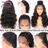 Elva Hair 250% Density 360 Lace Frontal Wig Pre Plucked Natural Hairline Body Wave Brazilian Remy Human Hair Wig For Black Women