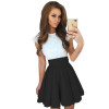 ELSVIOS Summer Style 6 Colors Cute Lace Dresses 2017 Women O-Neck A-line Mini Dress Fashion Short Sleeve Party Dress Vestidos