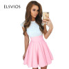 ELSVIOS Summer Style 6 Colors Cute Lace Dresses 2017 Women O-Neck A-line Mini Dress Fashion Short Sleeve Party Dress Vestidos
