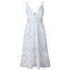 ELSVIOS Fashion Strap Backless Women Dress 2018 Summer Sexy V Neck button Lace Dresses Casual White Beach Dress Female Vestidos ELSVIOS Fashion Strap Backless Women Dress 2018 Summer Sexy V Neck button Lace Dresses Casual White Beach Dress Female Vestidos