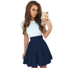 ELSVIOS Cute 9 colors A-line Lace dress short sleeve O Neck ladies summer dress 2017 Fashion women High-grad party Mini dresses