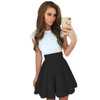 ELSVIOS Cute 9 colors A-line Lace dress short sleeve O Neck ladies summer dress 2017 Fashion women High-grad party Mini dresses