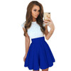 ELSVIOS Cute 9 colors A-line Lace dress short sleeve O Neck ladies summer dress 2017 Fashion women High-grad party Mini dresses