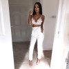 ELSVIOS 6 Colors High Waist Trousers Women Pants Bow Tie Drawstring Elastic Waist Pants With Pockets Summer Sweet Pencil Pants
